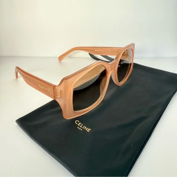NEW!!!! CELINE Sunglasses CL40148I 47F Authentic NEW CELINE CL 40148I 47F BEIGE AUTHENTIC SUNGLASSES W/ CASE  main image 3
